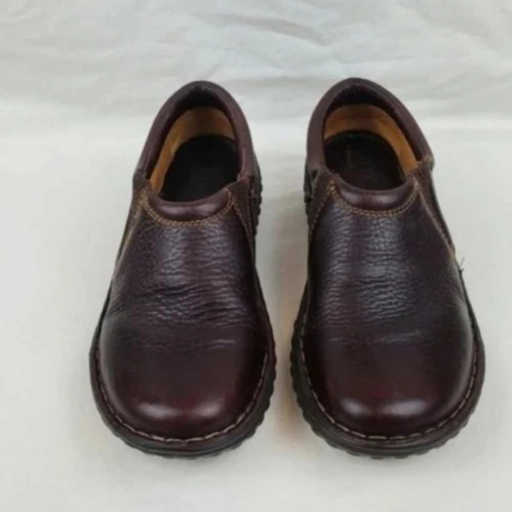 Born brown leather flat loafers Size 6/36.5